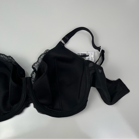 Elomi Brianna Padded Half Cup Bra in Black 42H NWT - Picture 9 of 11